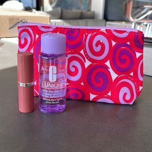 BRAND NEW Clinique Makeup Bag, Lipstick and Makeup Remover